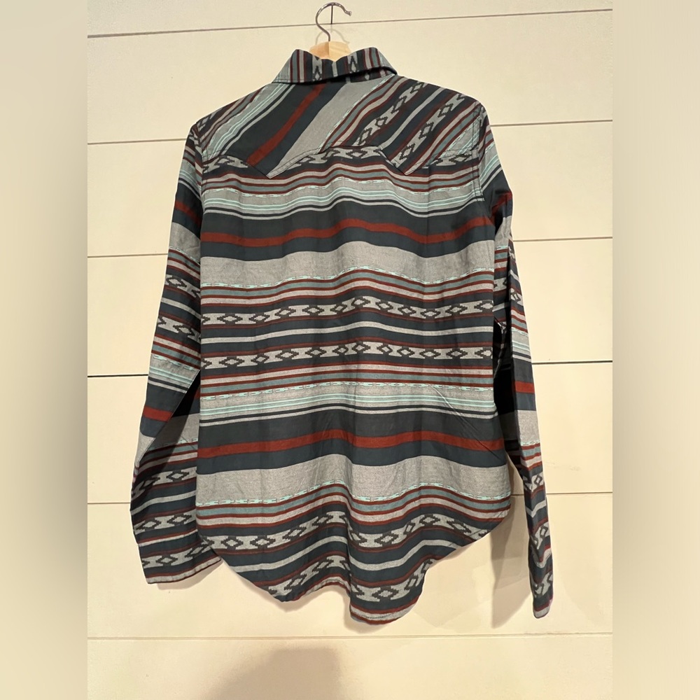 Cruel Girl Western Shirt Womens M Stripe Snap Front - Picture 5 of 6